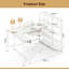 L-Shaped Metal Base Computer Desk-1435076153