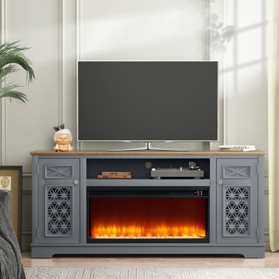 TV Stand with fireplace