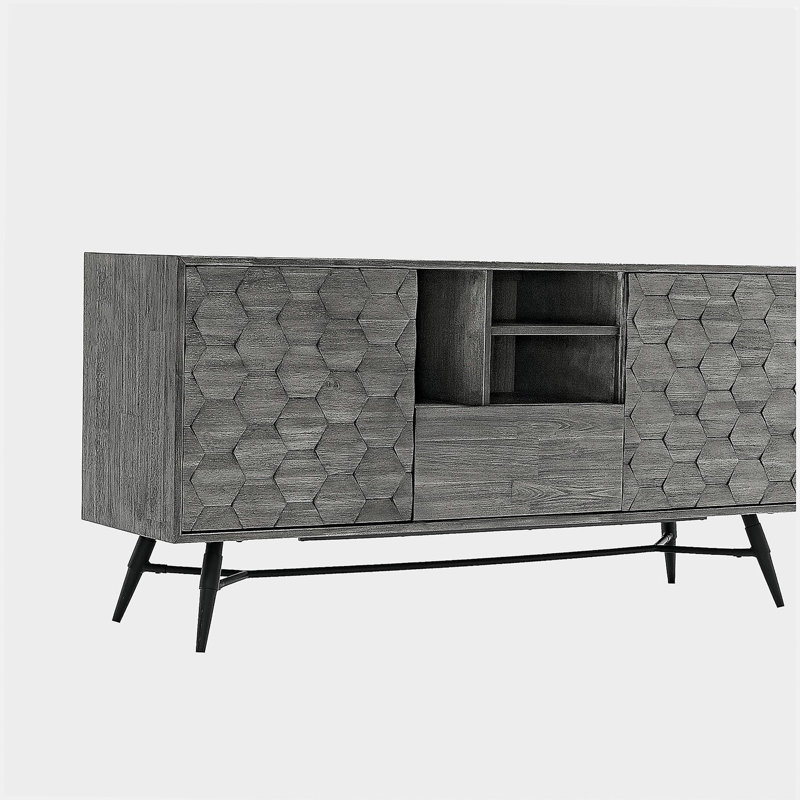 Buffet Makena en bois d'acacia gris
