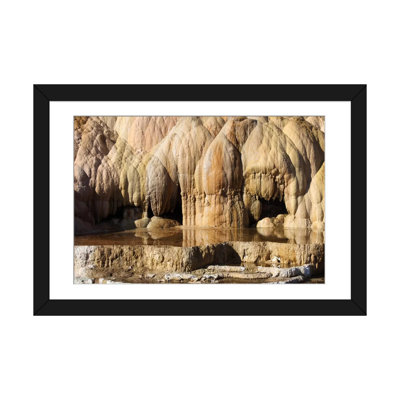 « cleopatra terrace, mammoth hot springs géothermiquement area, yellowstone national park, wyoming i » par richard roscoe, reproduction d’impression sur toile tendue