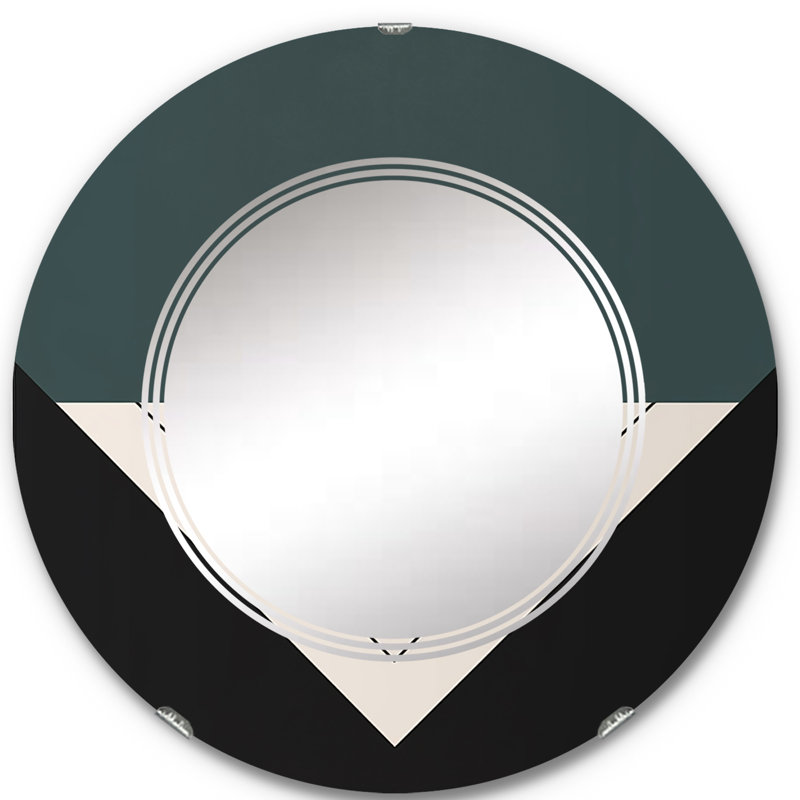 Belkin - Miroir mural moderne rond, 24 po x 24 po