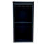 Armoire à vin noire modulaire avec tablettes de rangement et huche pour salle à manger