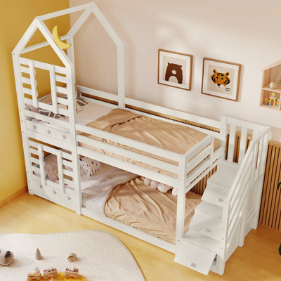 Adorian Single Bed Storage Bunk  Bed