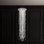 Trilliane Strands 5 Light 21in x 72in Chandelier in Polished Stainless Steel with Clear Heritage Handcut Crystals