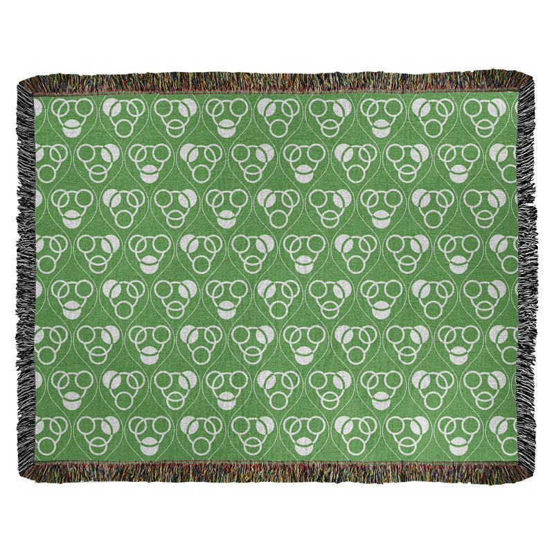 Couverture en coton tissé Classic, L 37 po x L 52 po, Vert