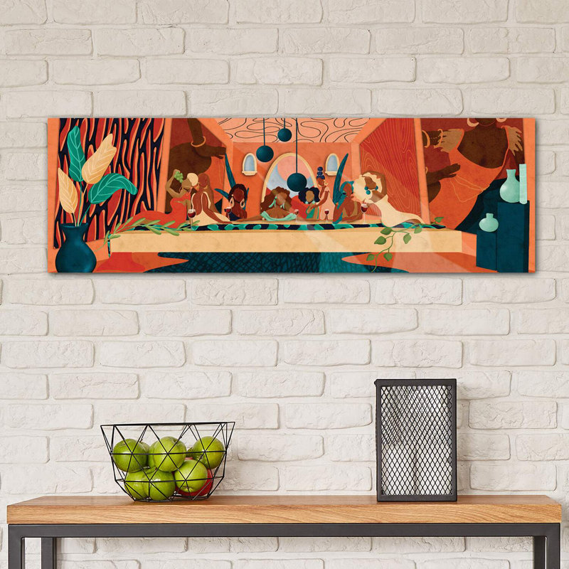 «Last Supper» - Impression panoramique, Sans cadre, H 12 po x l 36 po x P 1,5 po, Toile tendue