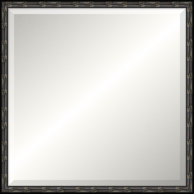 Adelaide Mirror, Square 23.75" x 23.75", Black, Beveled
