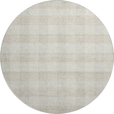 Premium Machine Washable Prisco Ivory Rug