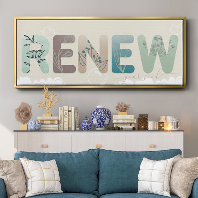 «Renew Your Soul», toile encadrée