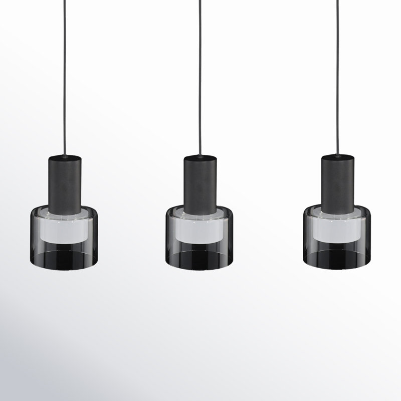 Casey 3 - Light Black Kitchen Island Pendant