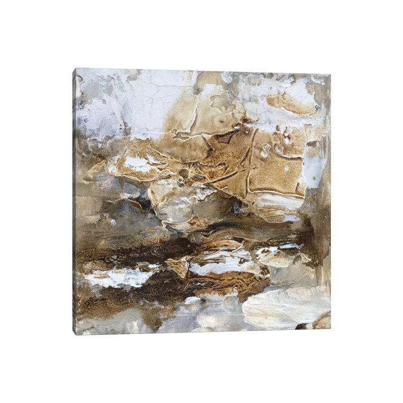 Gilt Sandstone II 1 Piece Wall Art on Canvas, 45.72 cm H x 45.72 cm W, Canvas