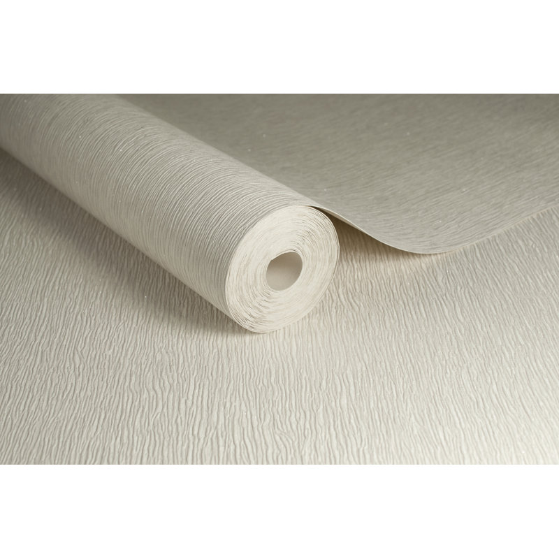 Rouleau de papier peint métallique L 33 pi x l 20,5 po Shimmer, Ivoire