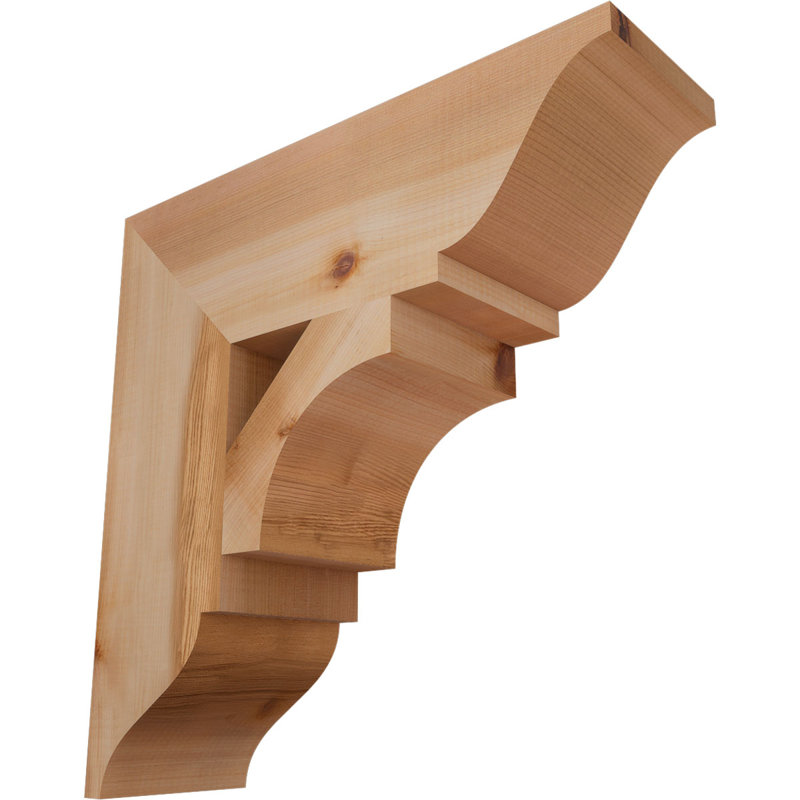Support traditionnel Westlake, Cèdre rouge de l'Ouest, Lisse, H 18 po x l 5,5 po x P 18 po