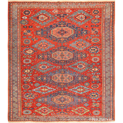Tapis soumak tribal antique tissé à plat