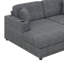 Lit de jour inclinable 86,5 po surdimensionné avec méridienne profonde, deux sièges USB, deux porte-gobelets et coussins décoratifs-1692643932