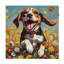 Animals Daisy Field Frolic - Wrapped Canvas Print-1801996388