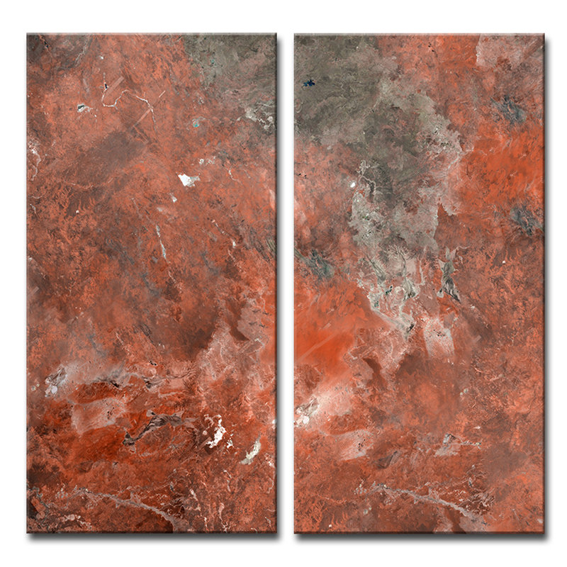 Abstract ABS X - Ensemble de 2 reproductions sur toiles tendues, H 40 po x l 20 po x P 1,5 po