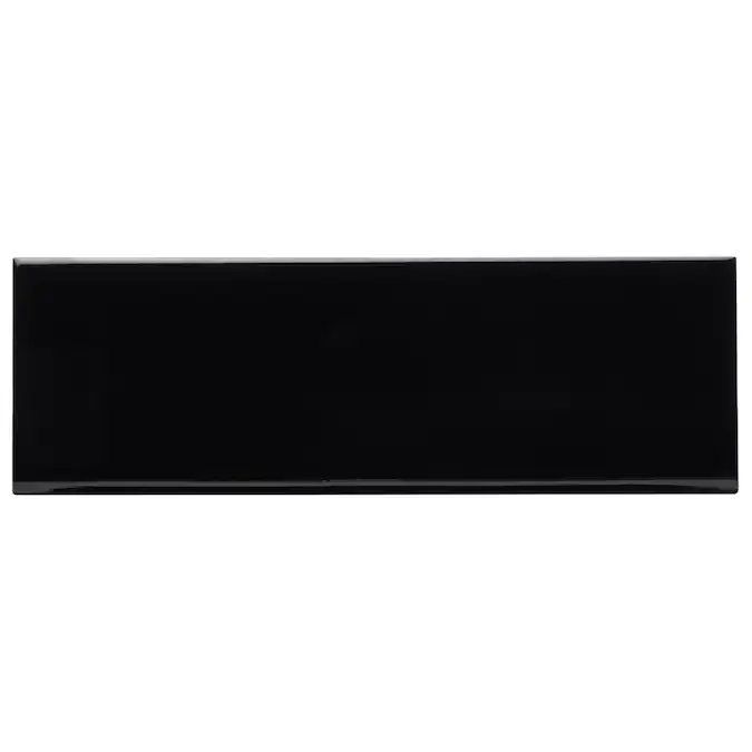 Carrelage mural en porcelaine polie 3,93 po x 11,81 po Remington, Noir