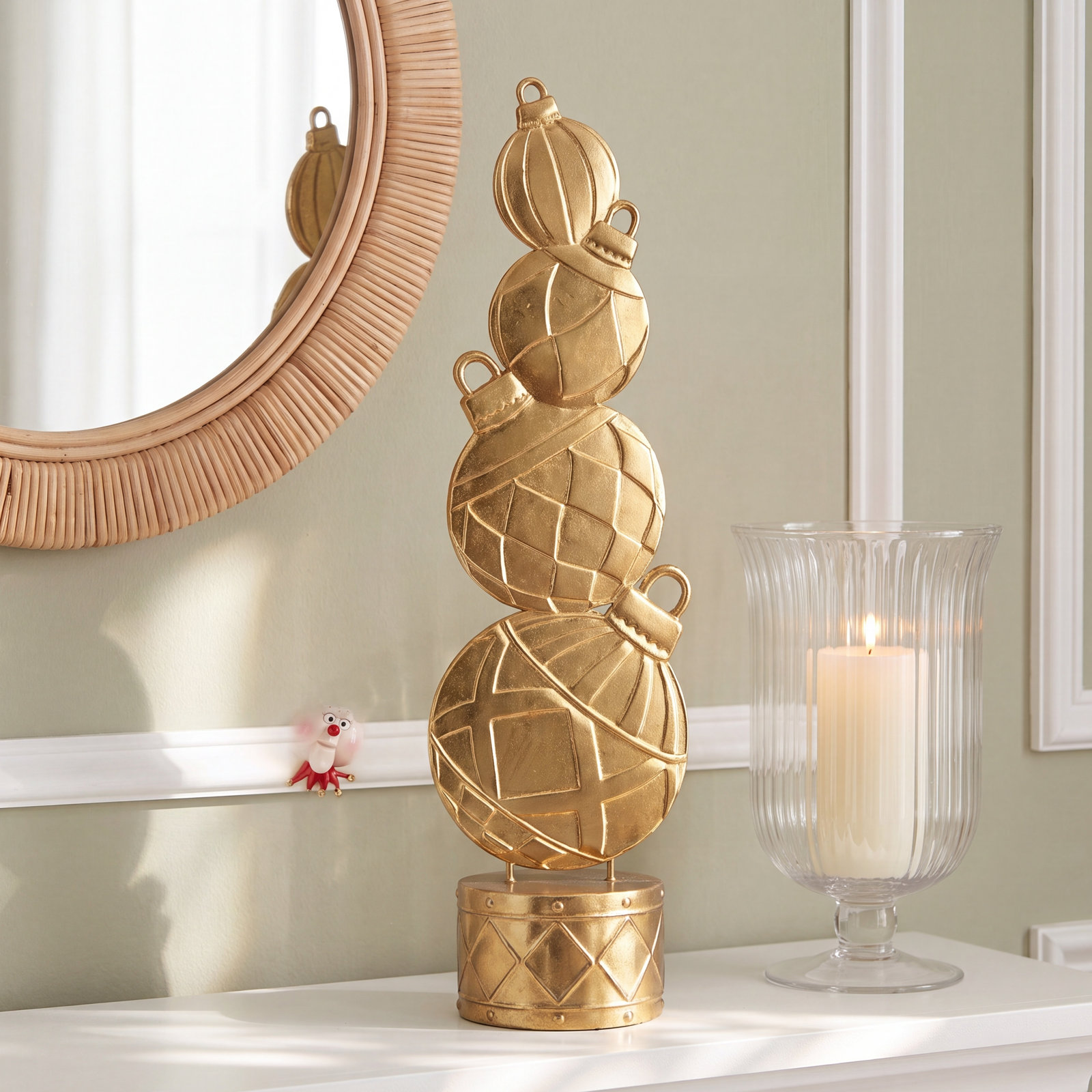 Christmas Ornament Topiary Decor