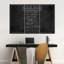 Family and Home Typographie, tableau de règles de famille sur toile, 3 pièces-92899868