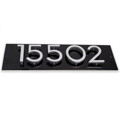  Numéro avec plaque d'adresse horizontale