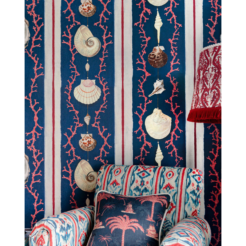 Sundance Villa Wallpaper Roll, Red/White/Blue