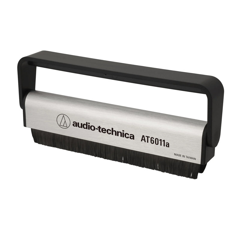 Audio Technica AT6011A Brosse de nettoyage LP antistatique (argent / noir)