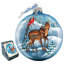Holiday Splendor 3.5'' Handmade Glass Hanging Figurine Ornament