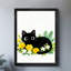 Reproduction d'art encadré noir rétro-543606420