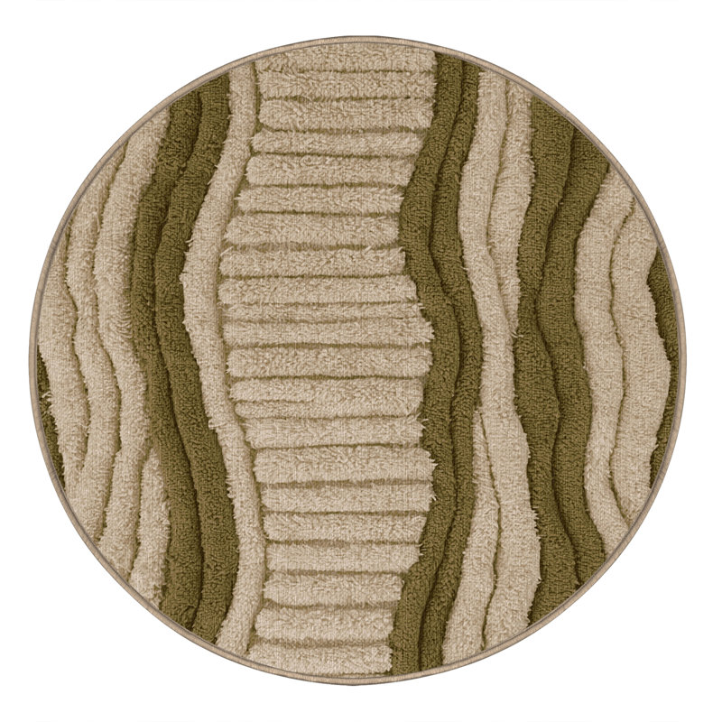  Tapis lavable Luffa Luffah, Rond 7 pi