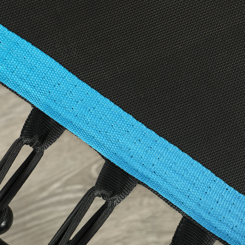 Mini trampoline d'intérieur 45 po avec poignée réglable, bleu
