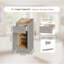 Armoire de base 15 po Shaker avec tiroir à fermeture en douceur, porte simple et tablette en bois massif prête à assembler pour la cuisine, la salle de bain et le garage-1673147524