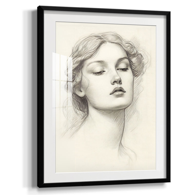 Vintage Sketch V -Framed Print