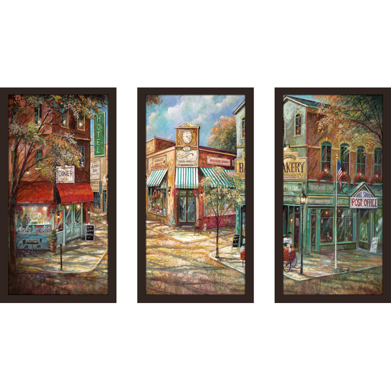 Good Morning America - Cadre photo imprimé multi-pièces, L 52,5 po x H 33,5 po x P 1 po