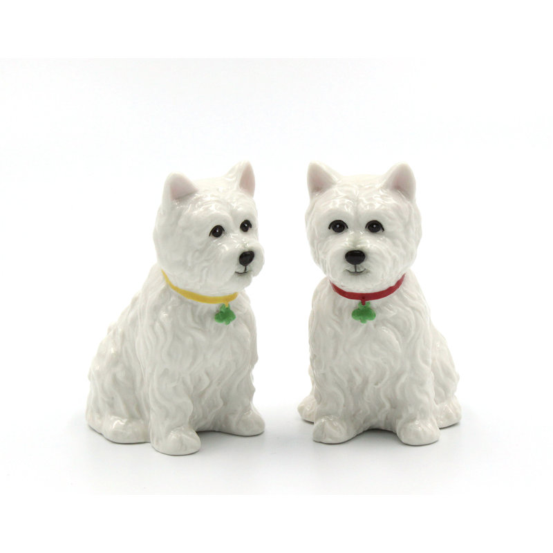 Cosmos Gifts Westie Terrier Dog 2-Piece Salt & Pepper Set
