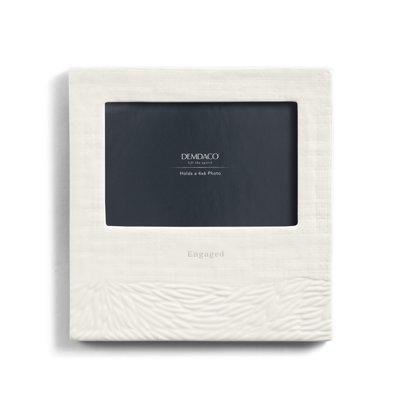 Cream Ceramic Matte Picture Frame with Mat