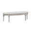 Colwood Silver Oak Upholstered Curved Bench