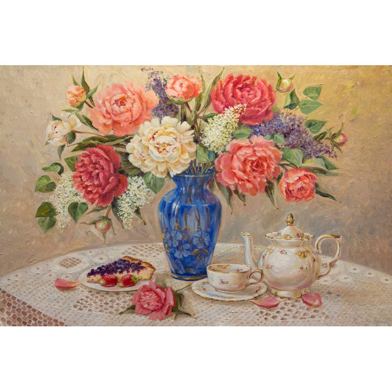Breakfast Ready 1 Piece Wrapped Canvas Painting, 25cm H x 38cm W x 3.81cm D