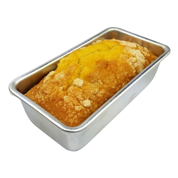 Kitchen Supply Wholesale 4.15'' x 8'' Aluminum Loaf Pan