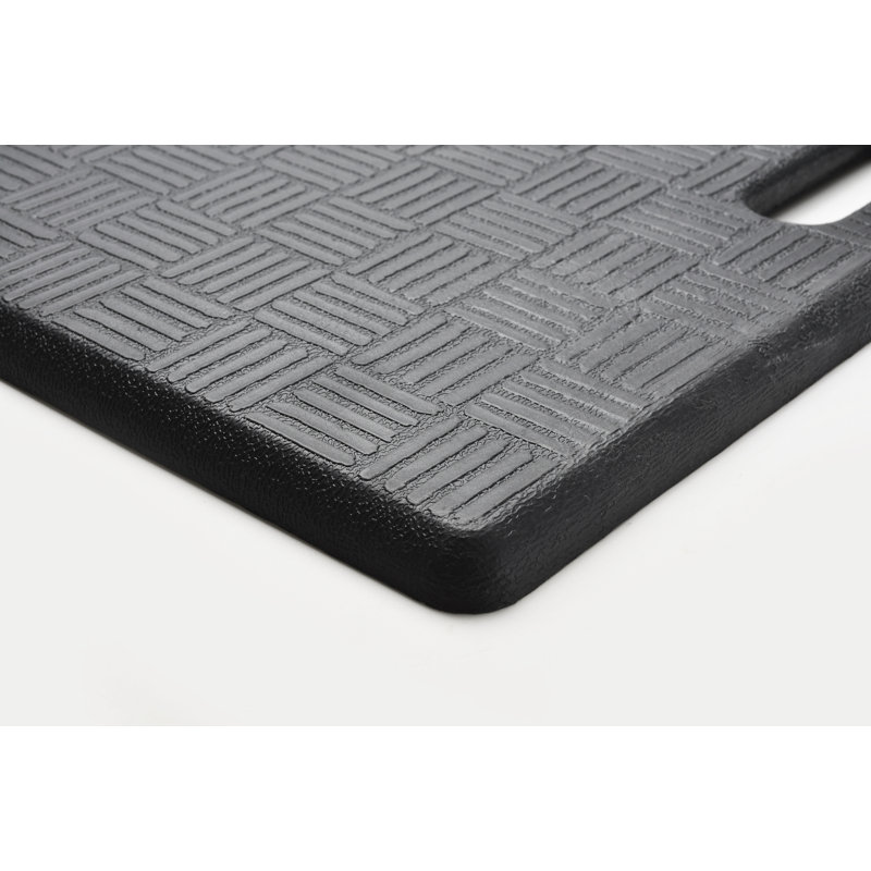 Tapis de cuisine carré, Noir, 1