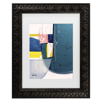 Ishita Banerjee Fields 2 Matted Framed Art