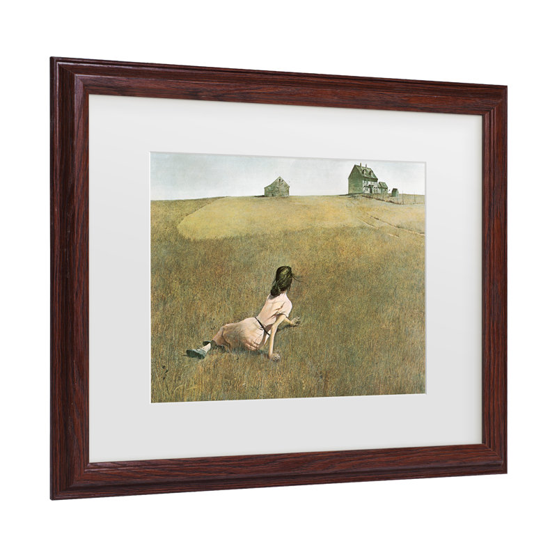 Wyeth «Christinas World», art encadré mat, Brun, H 13,75 po x l 16,75 po x P 0,75 po