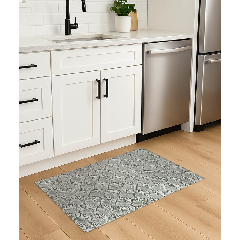 Tapis de cuisine antidérapant Elegant Palms, Rectangle 4pi x 6 pi, Chimichurri