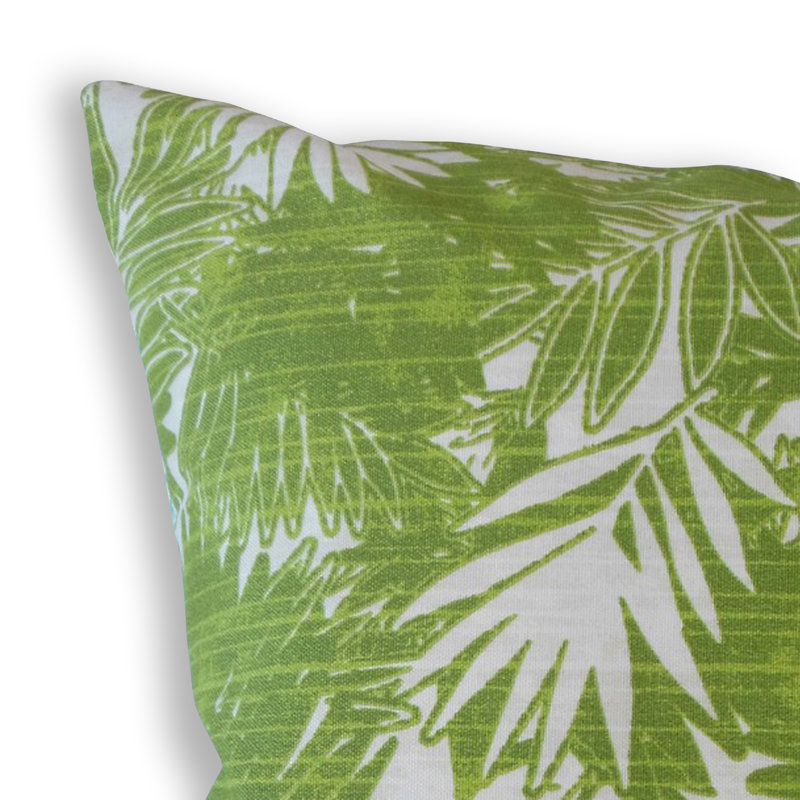  Coussin graphique, 18 po x 18 po, Vert clair, Coussin décoratif