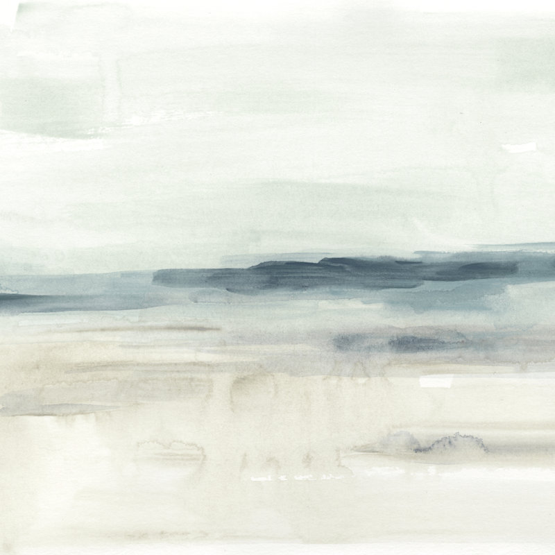 Blue Sands II by June Erica Vess - Wrapped Canvas Painting, 76cm H x 76cm W