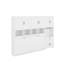 Lit escamotable simple avec placard, tiroirs et bureau