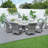 Algird 8 - Person Patio Dining Set Round Table with Cushions Included