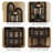 Black Solid Wood Corner cabinet