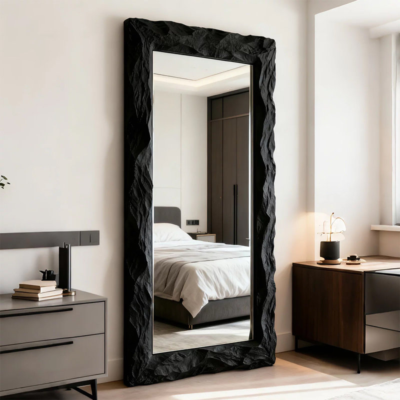 Miroirs rectangulaires pleine longueur en bois manufacturé, 78.74" H x 35.43" W
