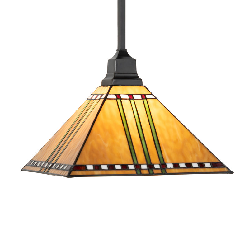 13" Square Prairie Corn Pendant